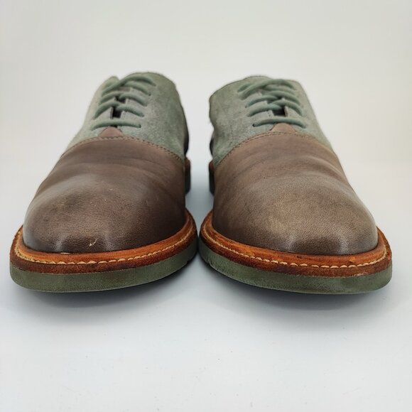 Cole Haan Vibram Men\'s Size 9.5M US Leather Brown Oxford Shoes Casual C12028